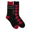 MUK LUKS Men's Wool Socks (2 Pair Pack), Multi, OS