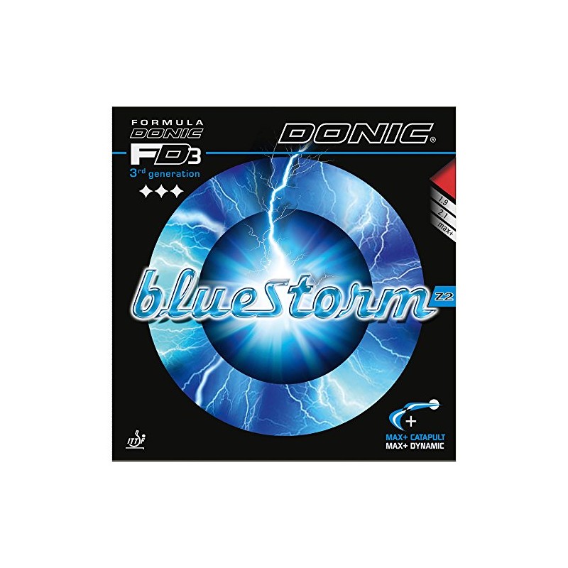 DONIC Belag Bluestorm Z2 Farbe 2,1 mm, schwarz, Größe 2,1