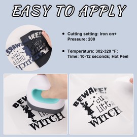 VINYL FROG Heat Transfer Vinyl Black HTV Vinyl 12''x 20ft Iron on Vinyl for DIY T-Shirts, Fabric