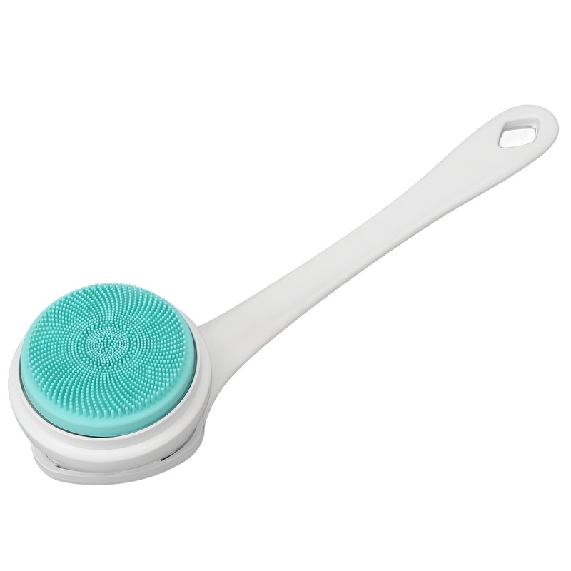 Electric Body Brush Set Rechargeable Long Handle Scrubber Shower Brush