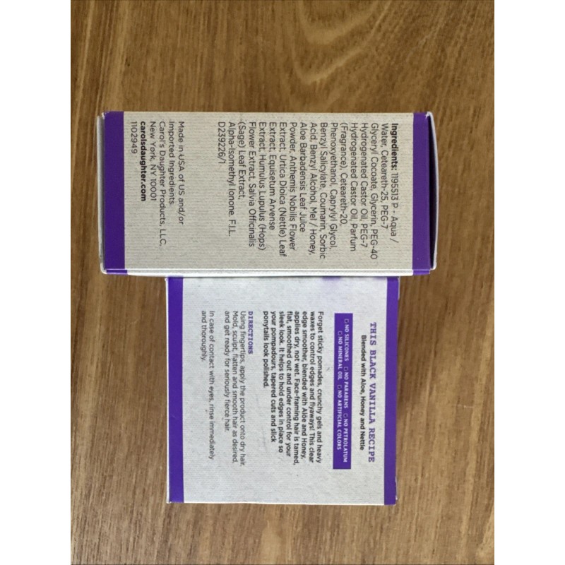 Carol’s Daughter 2 Pk Black Vanilla Edge Control: Moisture-Rich Smoother