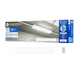GE LED HD+ Undercabinet Light Fixture, Linkable Integrated Slim Profile Fixture for Kitchens, High Definition Light in 5 Color Temperatures, Plug-in, 12in (1 Pack)