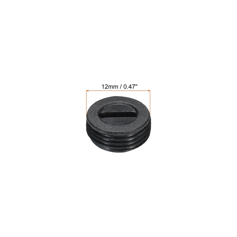 sourcing map Carbon Brush Holder Cap Motor Electric Brush Plastic