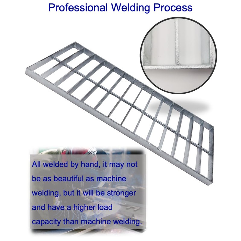 MOSINSBO Galvanized Steel Drain Grate 20x8 in for NDS 8"
