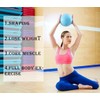JUFANGFIN 9-Inch Pilates Exercise Ball for Yoga, Barre, Fitness &