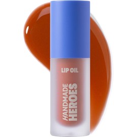 Handmade Heroes Aceite Labial Vegano Natural Con Escualano. Brillo Labial No Pegajoso. Brillo Labial Coreano Hidratante, Brillante Y Nutritivo - Melocotón Azucarado.