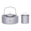 Boundless Voyage Titanium 700ML Kettle with Inner Fliter Folding Handle