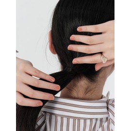 Reusable Nail Tip Royal Milk Tea (Short Square) / 리유저블 네일팁 로얄 밀크티(숏 스퀘어)