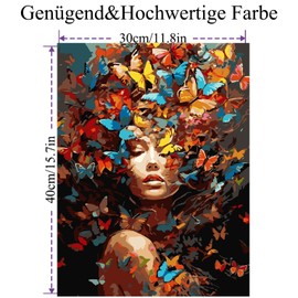 Painting by Numbers Adults Beginners Retro Poker Craft Set Adult Painting Creative Set for Adults, DIY Hand Painted Oil Painting Kit for Beginners and Adults for Gifts 30 x 40 cm