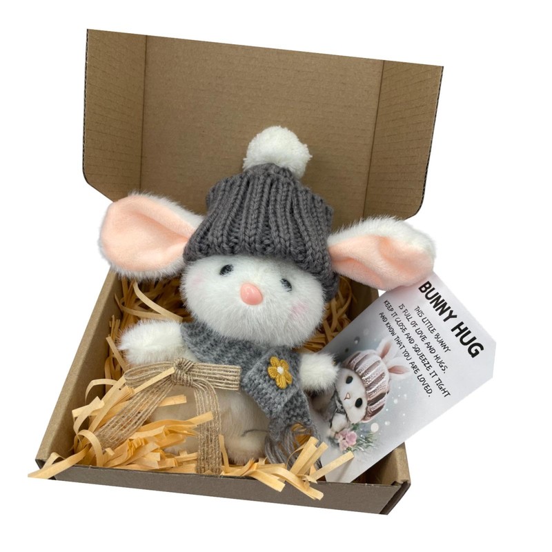 Dickly Mini Bunny Doll for Easter Celebration, Plush Toy with