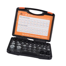 Thread Tester for Nuts and Screws, Thread Checker Set, 23 Pieces, Imperial 21 Pieces Gauges for Nut and Bolt Thread