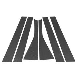 TUCKBOLD Door Pillar Window Trim for Honda Fit 2007-2008 Front Rear Left Right Anti Scratch Sticker Pillar Posts Cover Carbon Fiber Pattern 6 Pcs