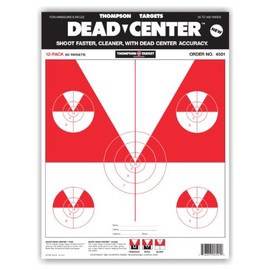 Dead Center - Paper Gun Range Shooting Targets 9x12 Inch (50 Pack)