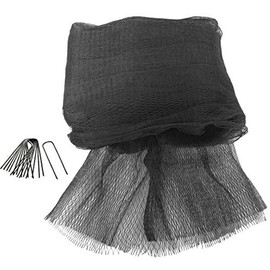 Green Vista 3/4 Inch Mesh Quality Bird Barrier Netting - 30' x 5' with 8 Steel Stakes