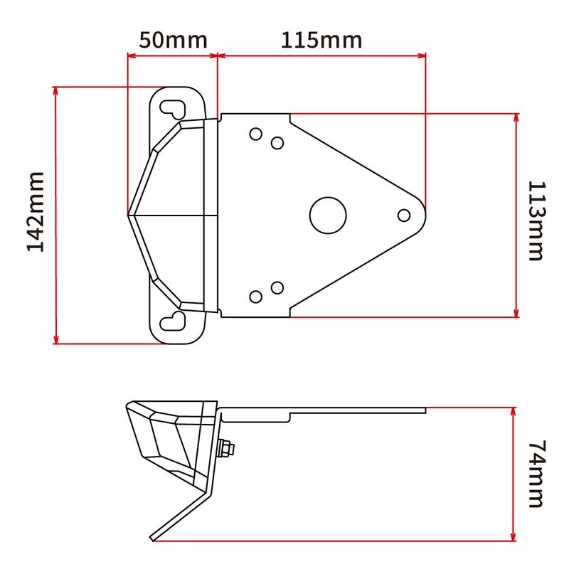 DIRTFREAK F5839 DR-Z400S '00-21 DR-Z400SM '04-21 MOTO RED EDGE ALUMINUM
