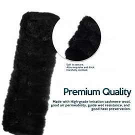 Zone Tech - Cinturón de seguridad para coche, cómodo y suave, paquete de 4 unidades, color negro clásico, de alta calidad, cómodo y suave almohadilla de hombro