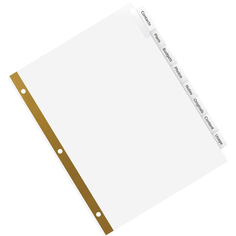 AVE11122 - WorkSaver Big Tab Dividers