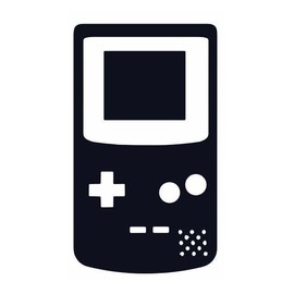 Retro Gameboy Console Tattoo Black | Temporalis® | Ephemeral, Vegan & Waterproof Tattoo - EU Certified Cosmetics - Lasts 1-2 Weeks