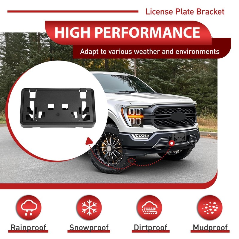 JMTAAT Front License Plate Frame Bracket Compatible with 2021-2023 Ford