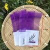DWUENT 24PCS Purple Lavender Bags, Empty Sachet Drawstring Gauze Bags