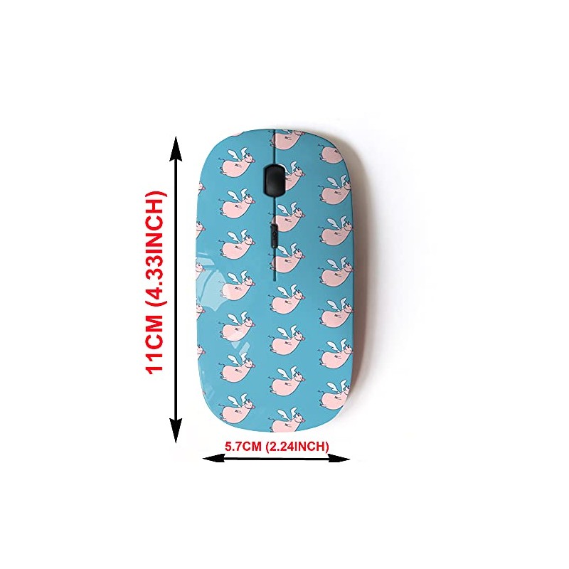 2.4G Wireless Mouse with Cute Pattern Design for All Laptops