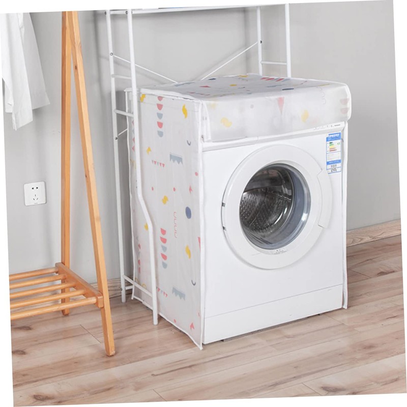 Zerodeko 3pcs Washing Machine Cover Case Peva Fabric Standard Size