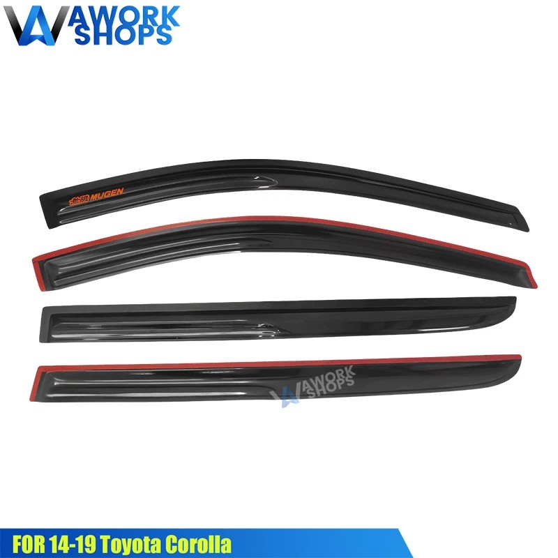 aworkshops Fits 05-10 Honda Odyssey Window Visors Shade Rain Guard
