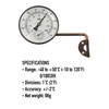 Brass Outdoor Thermometer Hygrometer With Stylish Dial Design - Garden