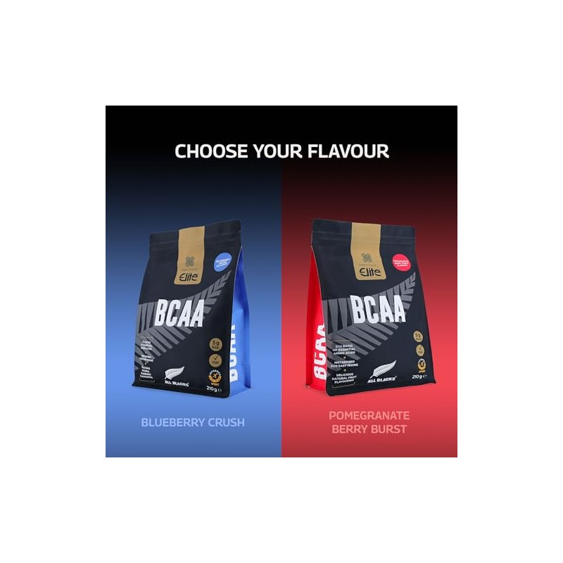 Healthspan All Blacks BCAAs, 210g, 30 Servings | Blueberry Crush