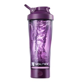 VOLTRX VortexBoost Electric Shaker Bottle, USB C Rechargeable Protein Shake Mixer, Shaker Cups for Protein Shakes and Meal Replacement Shakes, BPA-Free, Made with Tritan,Purple