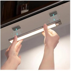 mpowtech LED Closet Lights,Rechargeable Under Cabinet Lighting Wireless, 3 Color Temps Under Cabinet Lights, Dimmer Motion Sensor Light Indoor for Pantry, Kitchen, Bedroom (1Pack-3.94inch)