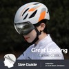 Odoland Fahrradhelm mit Magnetvisier für Erwachsene, Leichter Radhelm mit abnehmbarem