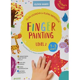 Finger Painting Level 2: Stickers Inside! Strengthens Fine Motor Skills, Develops Patience, Sparks Conversation, Inspires Creativity