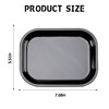 Metal Tray with Soft Magnetic Lid Black Tray with Spill