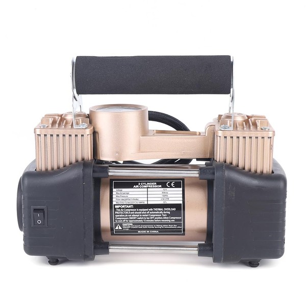 RENFANSHOP Double Cylinder Air Pump Kit, High Performance 12V Double