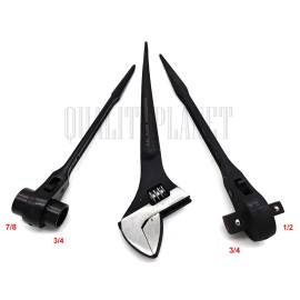 Spud 16" ADJUSTABLE SPUD Wrenches & Dual ratchet & Dual Socket Ratchet WR SET