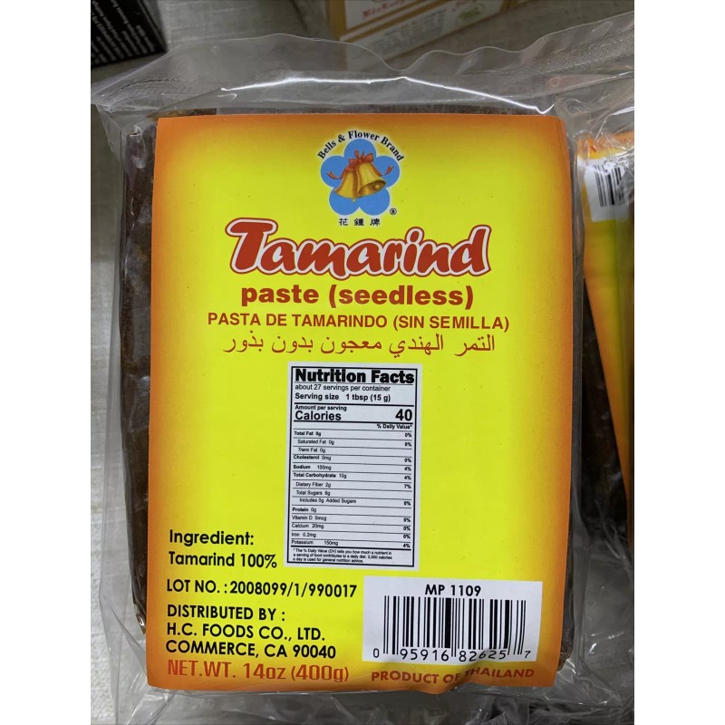 Bells & Flower Brand Wet Tamarind Paste Seedless - Me