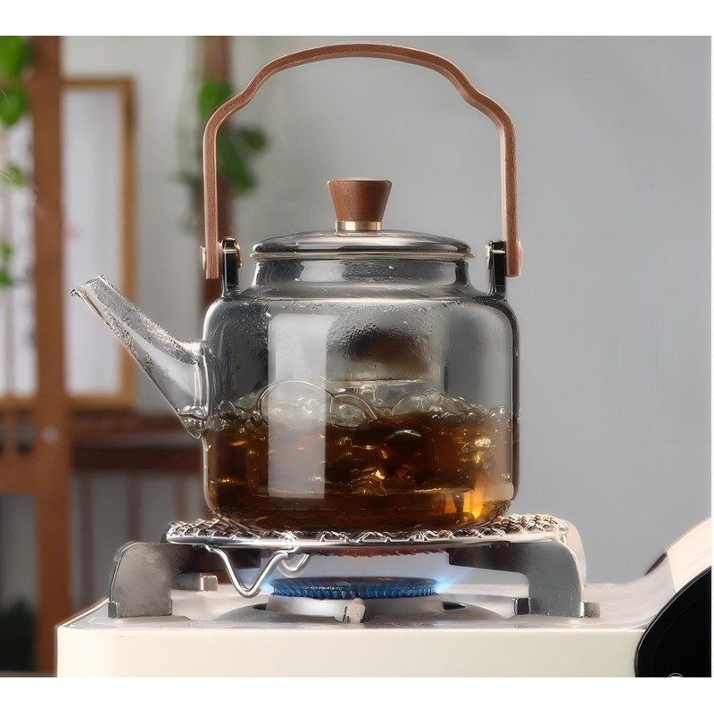 Tea Pot with Infuser for Loose Leaf Tea, Glass Teapot