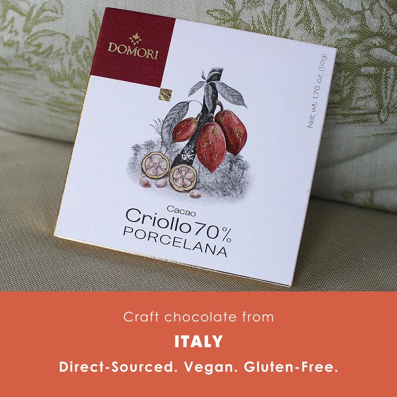Domori Porcelana 70% Dark Chocolate 3 Pack - Italian Chocolate