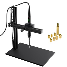 DACKZZM Heat Set Insert Press, Brass Heat Insert Tool, 7 PCS Heat Insert Tool Kit, Aluminum Alloy Heat Set Insert Tool, Heat Nut Insert Tool for M2 M3 M4 M5 M6 M8 3D Threaded Inserts