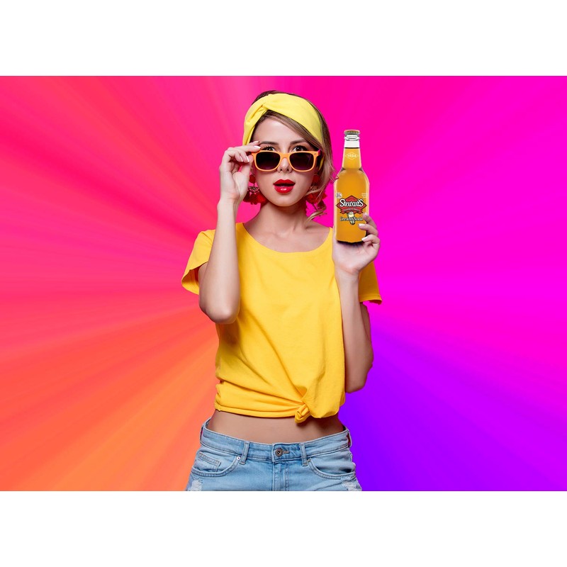Stewart's Cream Soda, 12 fl oz (24 Glass Bottles)