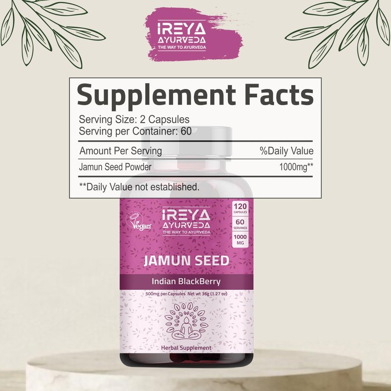Ireya Ayurveda Ireya Ayurveda Jamun Seed Capsules and Amla Extract