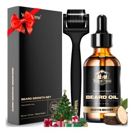 Rodillo Derma De 025 Mm Y Aceite Para Barba Kit De Sándalo P