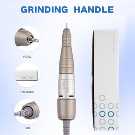 35000RPM Electric Nail Art Drill Pen Handle Grinder Chuck 2.35mm/3.0mm/3.175mm Manicure Pedicure Tool Nail Drill Accessories SDE-H200