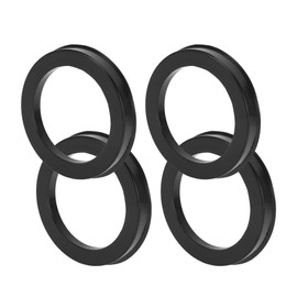 TUCKBOLD Car Wheel Hub Centric Rings Durable Wheels Center Shaft Shock Absorbing Hubrings Black 4 Pcs OD 78.1mm to ID 57.1mm Polycarbonate
