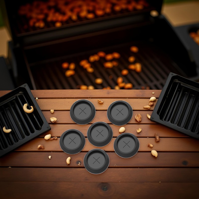 6Pack Black Rubber Meat Probe Grommet Replacment Parts for Traeger