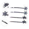 Baluue Snowflake Hair Clips 4PCS Decorative Hairpins for Girls Non-slip