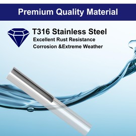 BOZXYE 30 Pcs 1/8" Invisible Cable Railing Hardware Kit Terminal Toggle Anchor Angle, T316 Stainless Steel Invisible Deck Railing Kit Cable Tensioner Fixed End for One Metal Post Corner