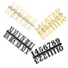 TEHAUX 12 Sets DIY Clock Number of Roman Arabic Numbers