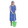 Kerbl Melkschürze (Waschschürze, Farbe blau, Maße 120x80 cm, wasserdichte Schürze,